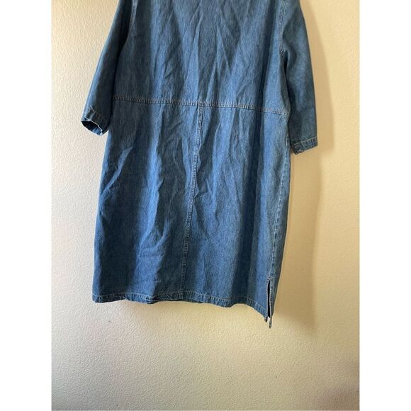 Vintage Y2k denim lace up mini dress size‎ 24 - Picture 3 of 7
